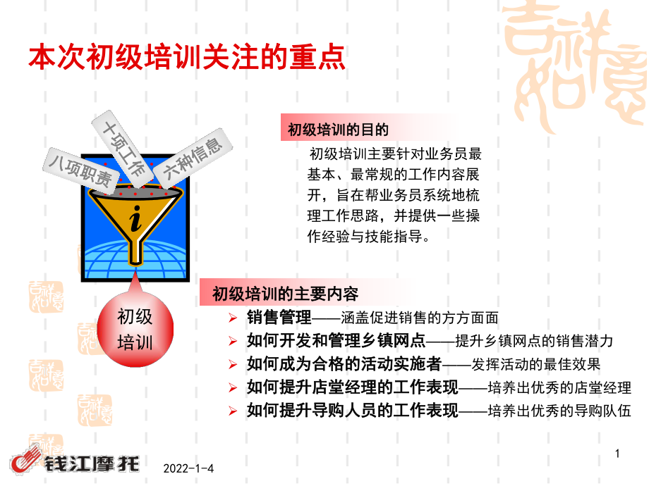 201江摩托 耐用消費(fèi)品上市公司渠道經(jīng)理初級培訓(xùn)_第1頁