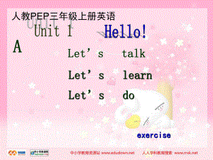 人教PEP版英語三上Unit 1 Hello partA PPT課件之二