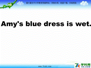 外研版一起五上Module5Unit 2 Amy’s blue dress is wetppt課件1