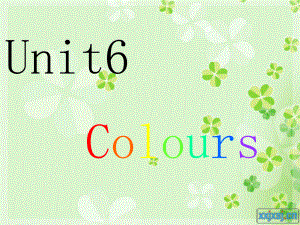 江蘇譯林版三上Unit 6 Colourspt課件4