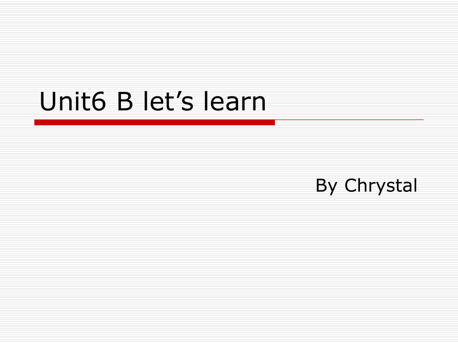 人教pep2unit6 a Let39;s learnPPT課件_第1頁(yè)