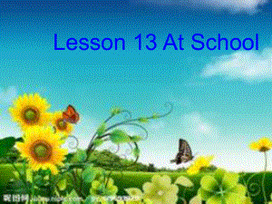 冀教版英語四上Lesson13 At schoolppt課件1