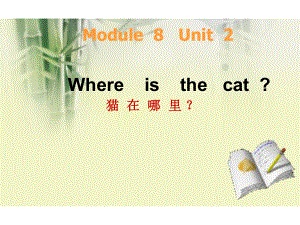 外研版三起三上Module 8Unit 2 Whre’s the catppt課件2