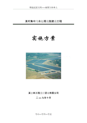污水处理厂实施方案(共43页)