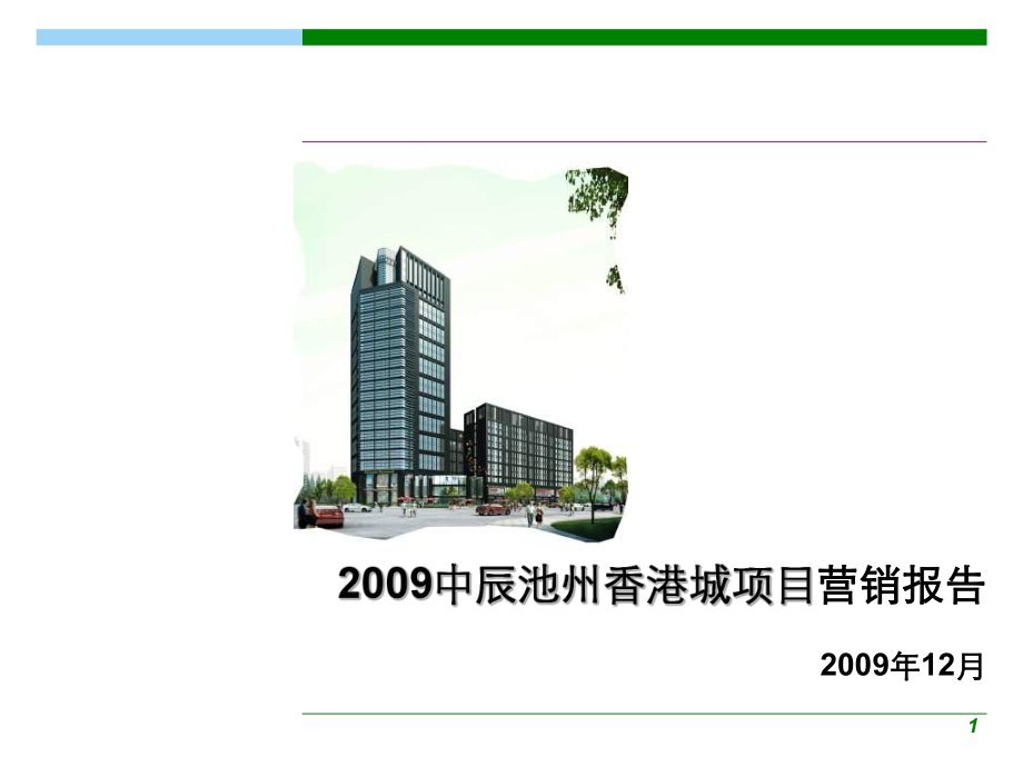 中辰池州香港城项目营销报告_第1页