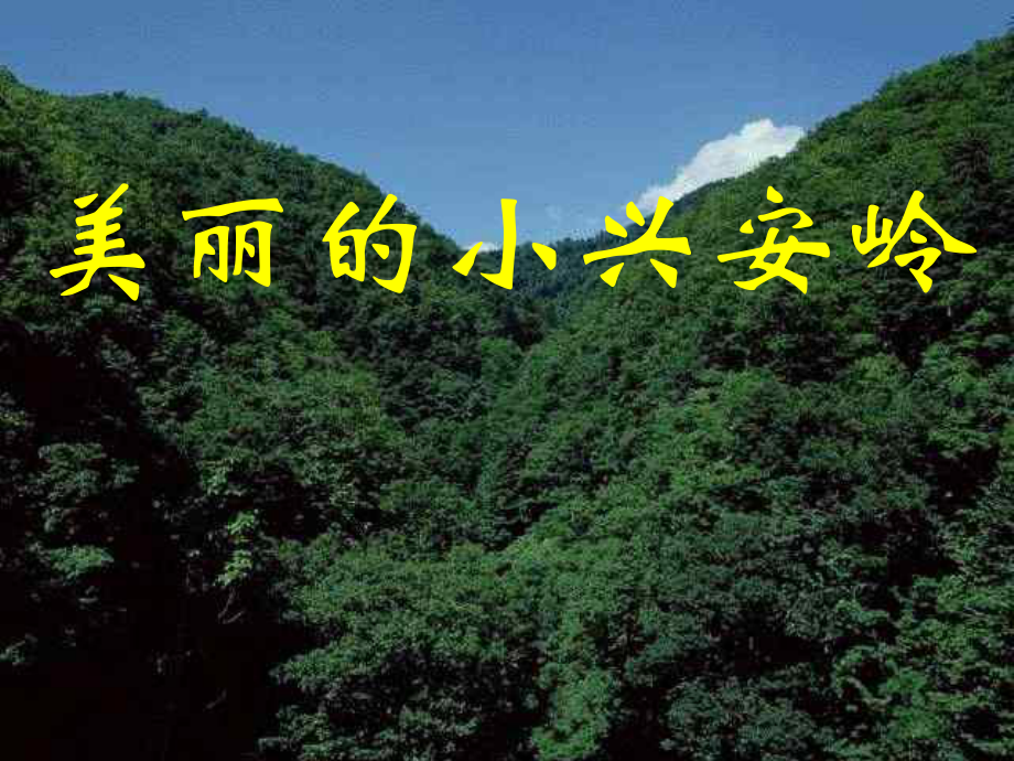 三年級(jí)上冊(cè)語(yǔ)文課件23 美麗的小興安嶺｜人教新課標(biāo) (共27張PPT)_第1頁(yè)