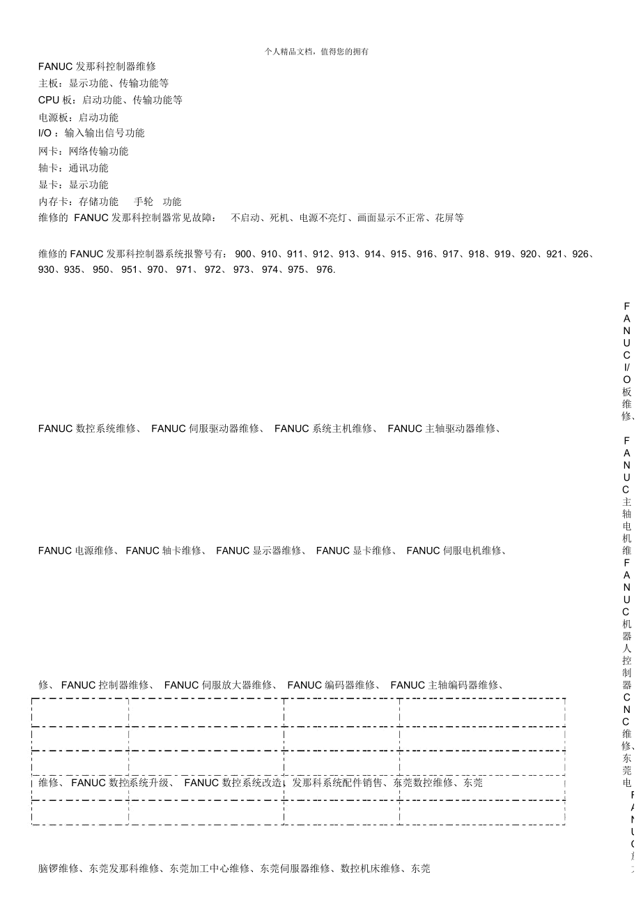FANUC发那科控制器维修_第1页