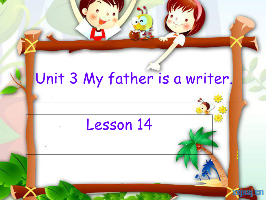 五年級(jí)上冊(cè)英語(yǔ)課件Unit 3My father is a writerLesson 141 人教精通_第1頁(yè)