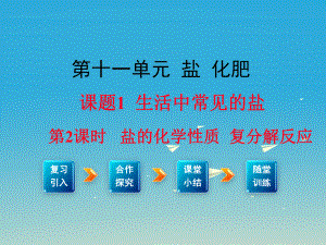 九年級(jí)化學(xué)下冊(cè) 第11單元 鹽 化肥 課題1 第2課時(shí) 鹽的化學(xué)性質(zhì) 復(fù)分解反應(yīng)教學(xué)課件 新版新人教版