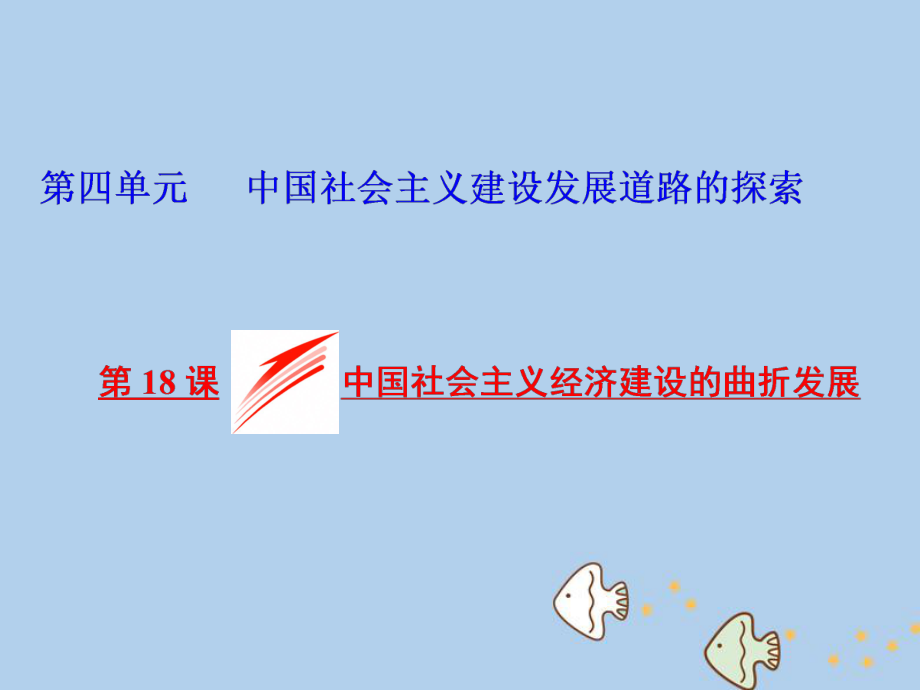 高中歷史 第四單元 中國社會(huì)主義建設(shè)發(fā)展道路的探索 第18課 中國社會(huì)主義經(jīng)濟(jì)建設(shè)的曲折發(fā)展課件 岳麓版必修2_第1頁