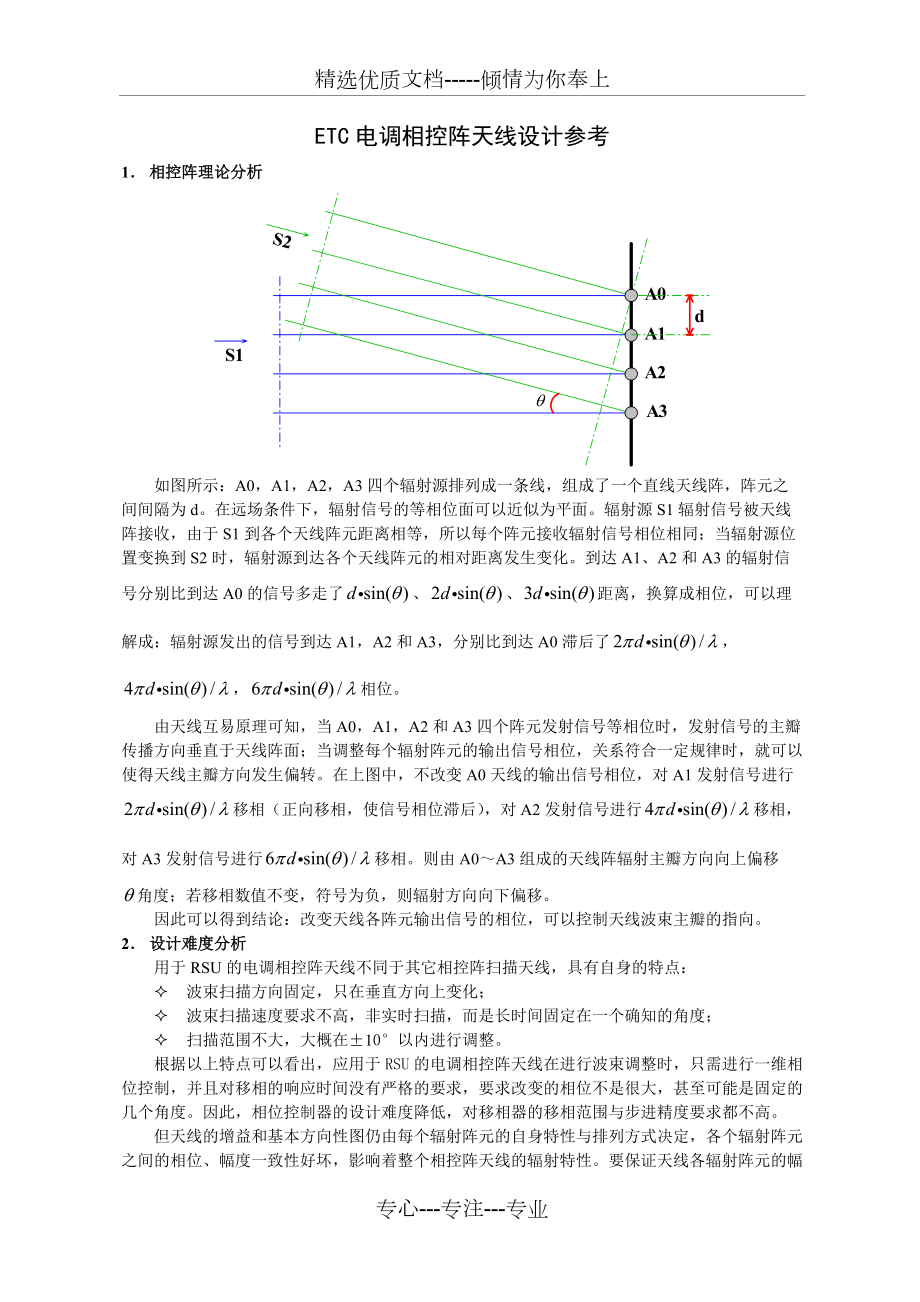 ETC电调相控阵天线设计参考(共4页)_第1页