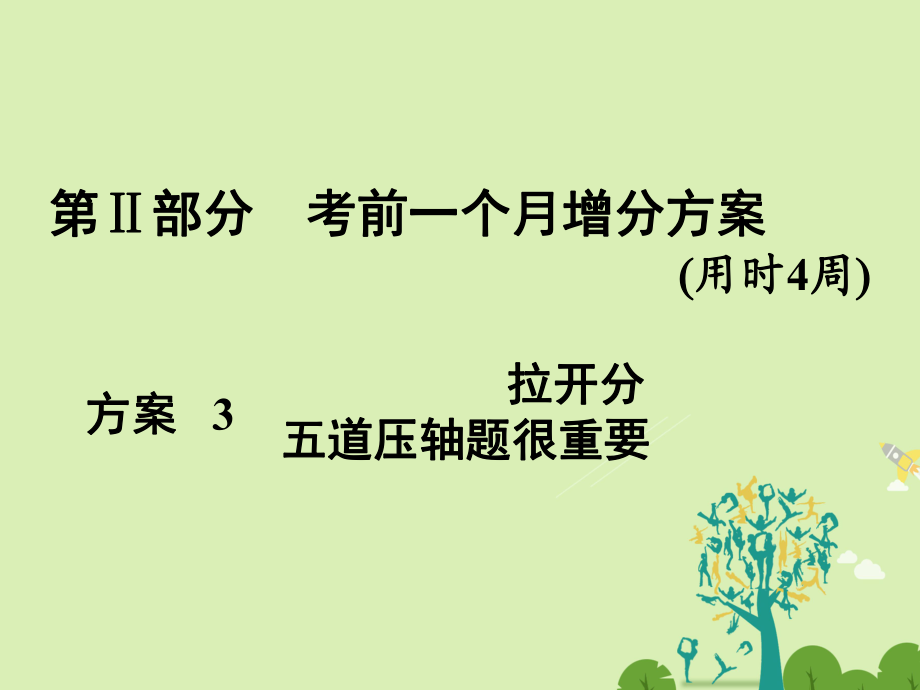 高考化学大二轮复习 第Ⅱ部分 考前一个月增分方案3 拉开分 五道压轴题很重要 压轴题1 基本概念、基本理论综合题课件_第1页