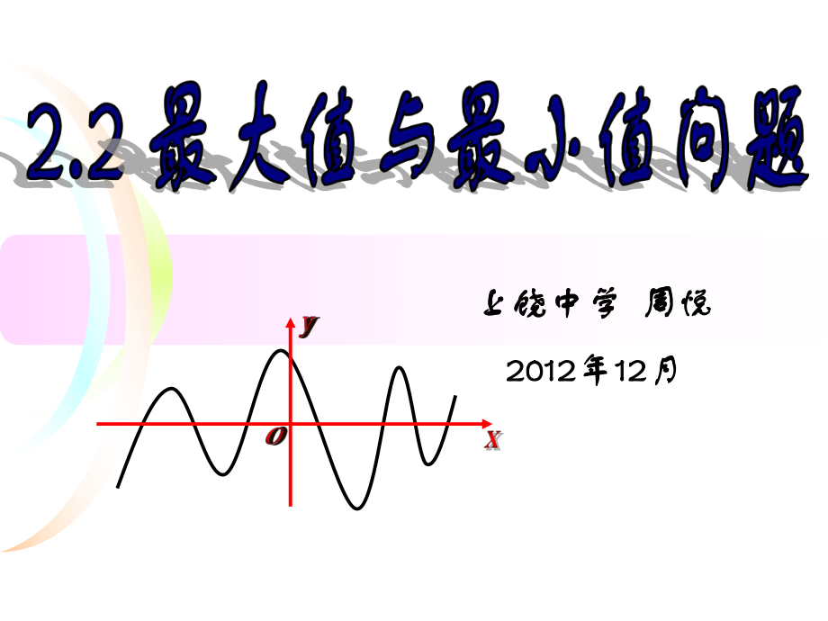 【优质课公开课】22最大值、最小值问题_第1页