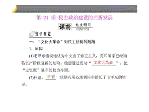 第六單元 第21課 民主政治建設(shè)的曲折發(fā)展課件 新人