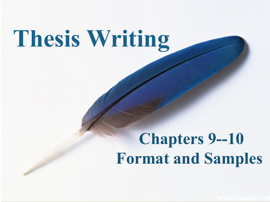 英语专业毕业论文写作 Chapters 910 Format_第1页