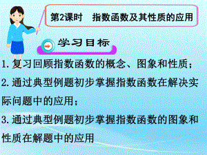 新課標(biāo)人教A版第2課時指數(shù)函數(shù)及其性質(zhì)的應(yīng)用課件