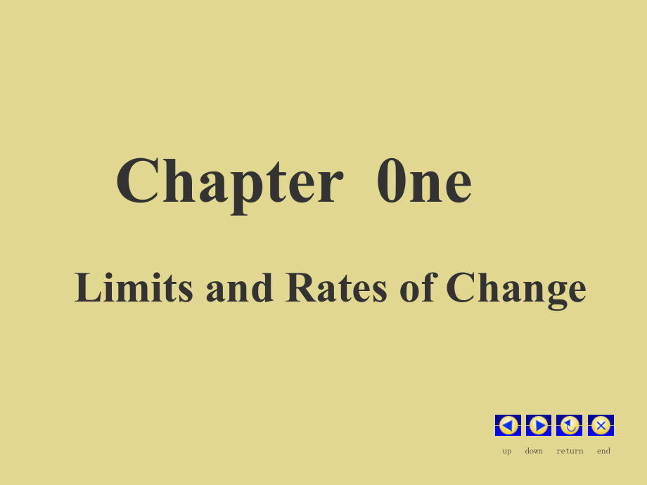 高等数学英文版课件PPT 01 Limits and Rates of Change_第1页