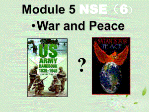 英語(yǔ)：Module 6 War and Peace課件 外研版選修6