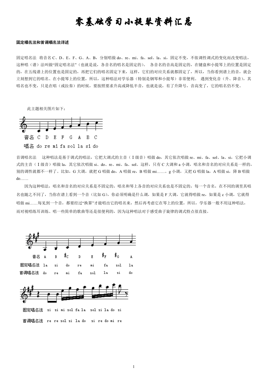 零基础学小提琴资料汇总_第1页