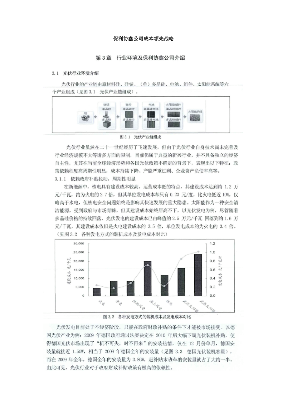 保利协鑫公司成本领先战略_第1页