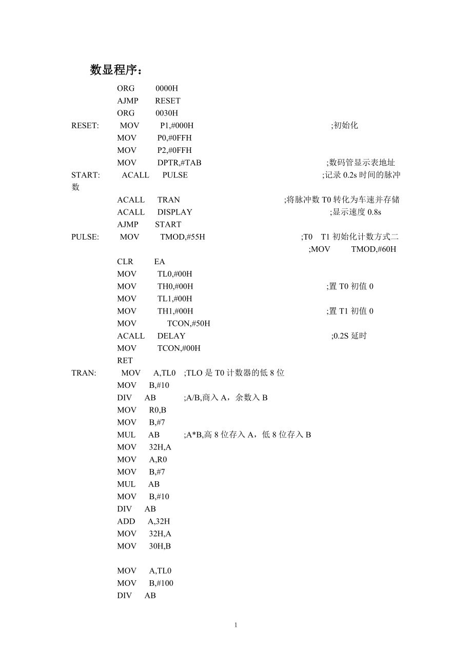 单片机数显程序_第1页