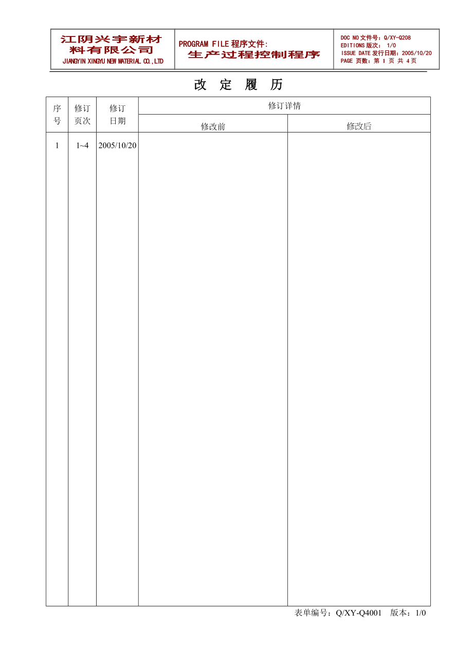 材料公司生产过程控制程序_第1页