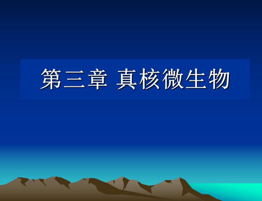 環(huán)境工程微生物學(xué)：第三章 真核微生物_第1頁