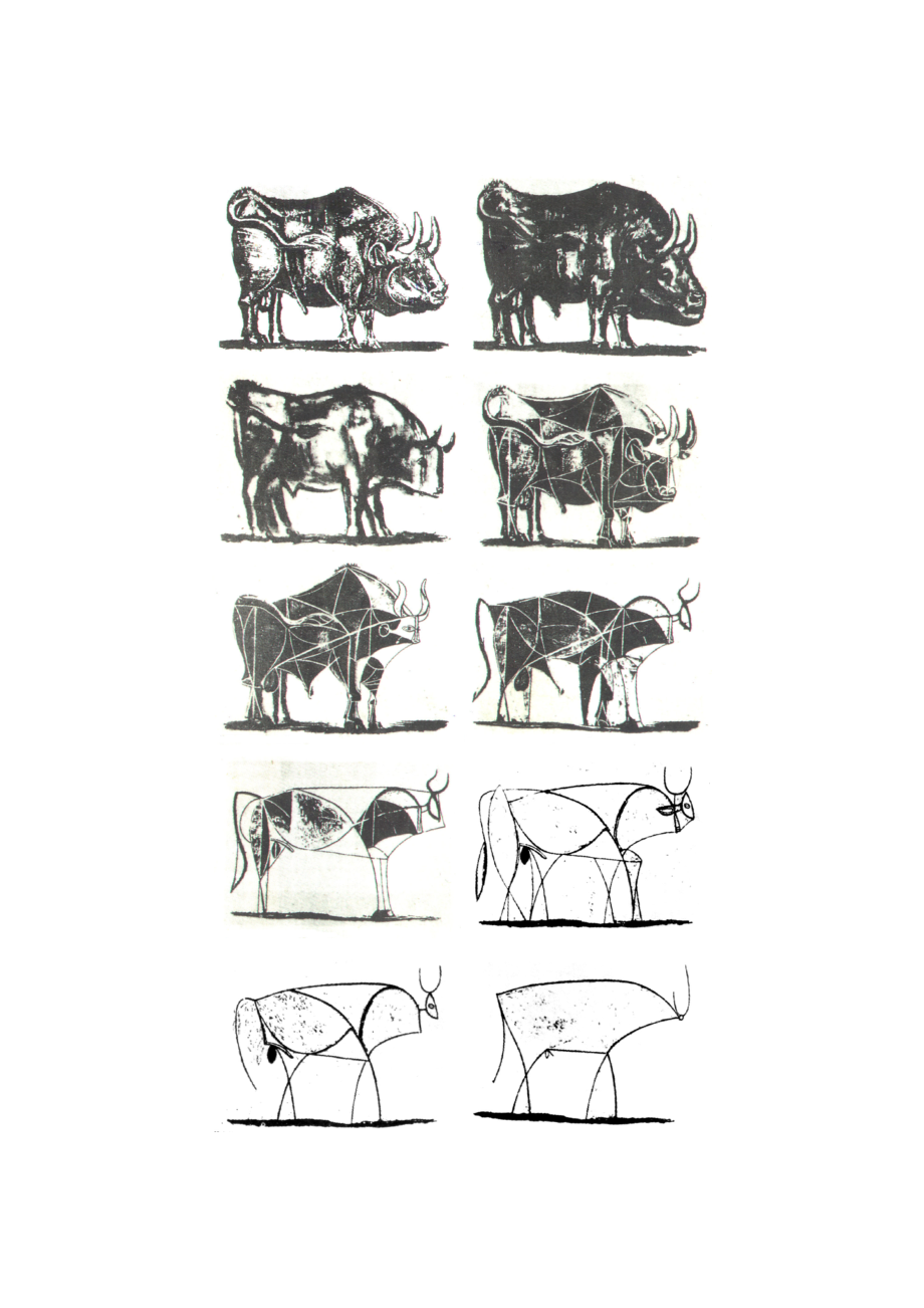 毕加索牛的形变过程_第1页