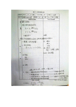 初中化學(xué)聽課記錄