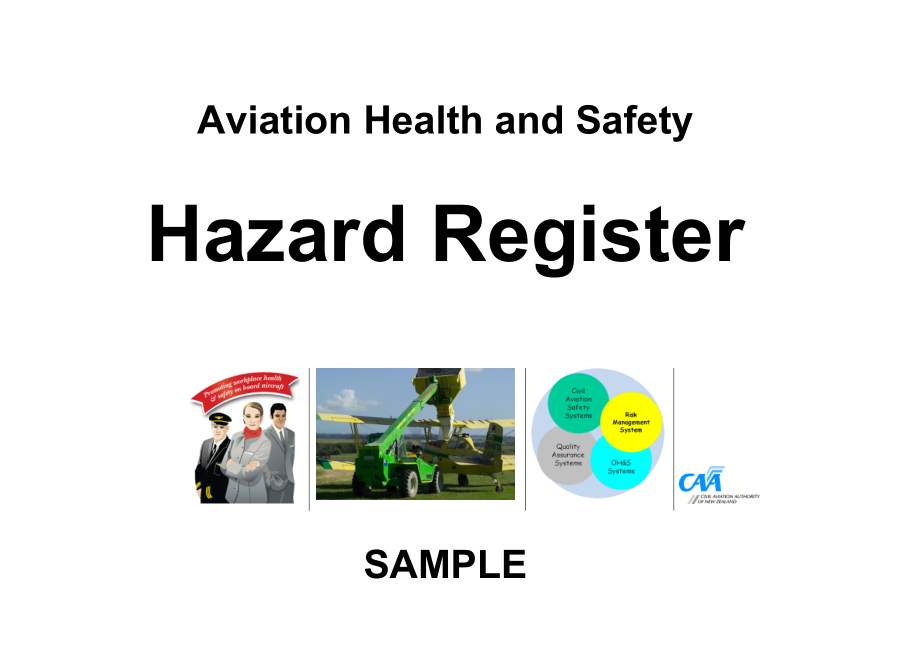2673693927Sample Hazard RegisterCivil Aviation Authority of New Zealand_第1页