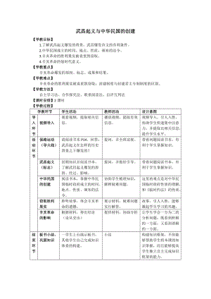 武昌起義與中華民國的創(chuàng)建教案