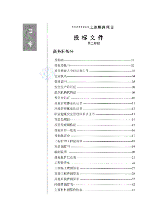 某土地整理投標(biāo)施工組織設(shè)計(jì)（土地整理,土地復(fù)墾,土地平整,土地報(bào)告,土地評(píng)估,組織設(shè)計(jì),施工設(shè)計(jì)）