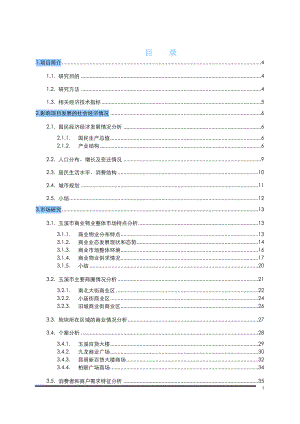 戴德梁行玉溪沃尔玛购物广场项目研究与策划报告