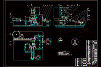 糖果包裝機設計5張CAD圖紙