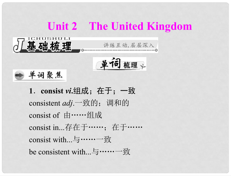 高考英語一輪復(fù)習(xí) 第一部分 unit 2 the united kingdom課件 必修5（廣東專用）_第1頁