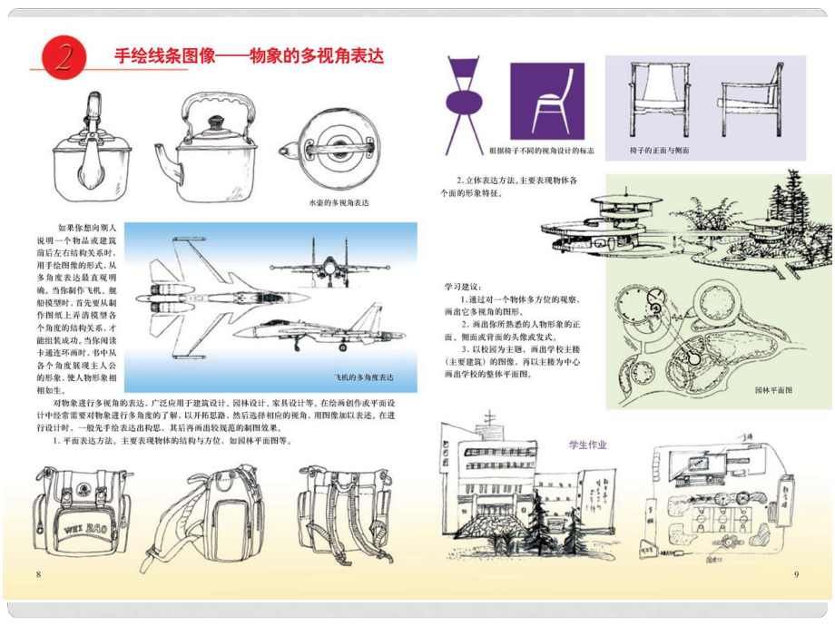 八年級美術 手繪線條圖象物象的多視角表達課件 人教新課標版_第1頁