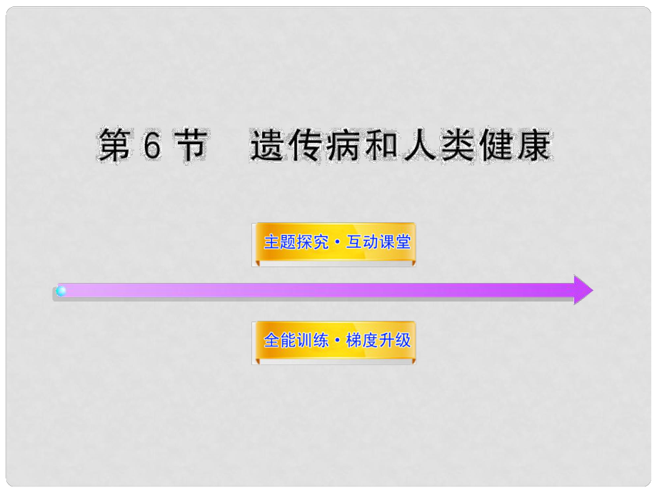 八年級生物上冊 第二十章 第六節(jié) 遺傳病和人類健康課件 北師大版_第1頁