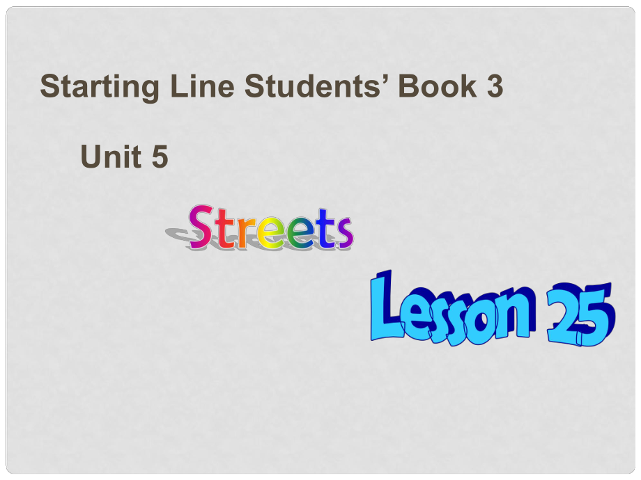 二年级英语上册 Unit 5 lesson 25课件 人教新起点_第1页