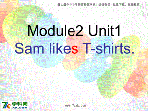 外研版小學英語外研版（一起）二上Module 4《Unit 1 Sam like T-shirts》ppt課件3