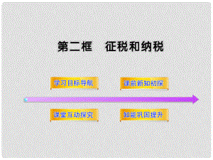 高三政治 3.8.2 征稅和納稅課件 新人教版必修1