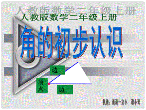 二年級數(shù)學(xué)上冊 角的初步認(rèn)識課件 人教版