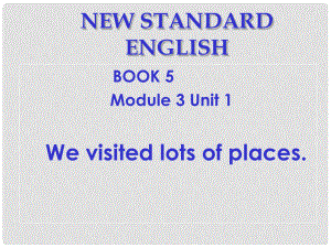 五年级英语上册 Module 3 Unit 1课件 外研版