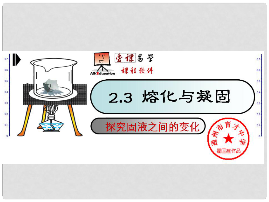 江蘇省東臺市八年級物理上冊 2.3 熔化與凝固(交流版)課件 蘇科版_第1頁