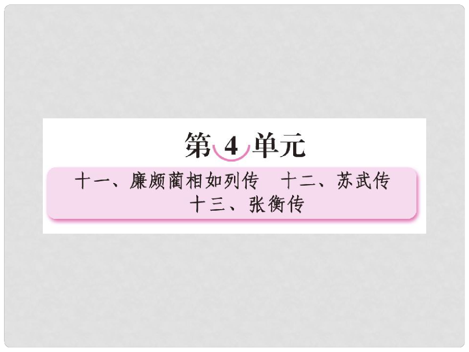 高考语文一轮复习课件 4.11《廉颇蔺相如列传》 新人教版必修4_第1页