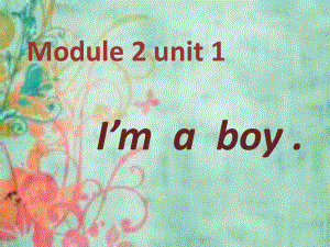 外研版小學(xué)英語外研版（一起）一上Module 2《Unit 2 I’m a boy》ppt課件4