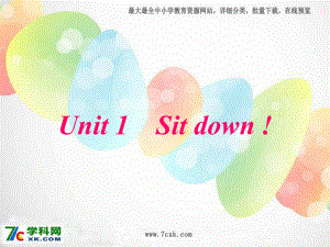 外研版小學英語外研版（一起）一上Module 3《Unit 1 Sit down》ppt課件2