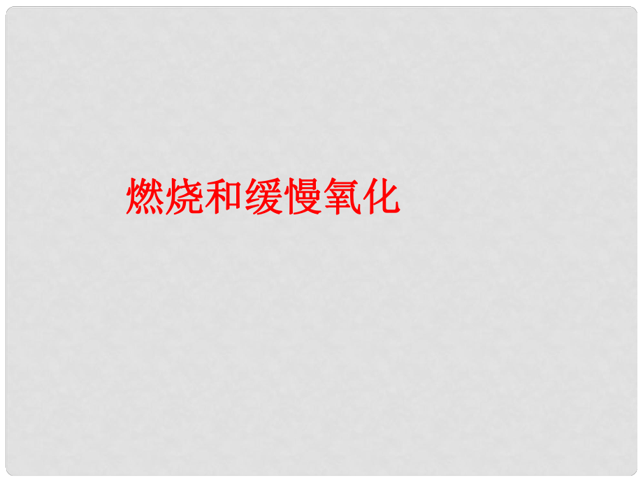 北京市平谷二中九年級(jí)化學(xué)上冊(cè) 課題1《燃燒和滅火》課件_第1頁(yè)