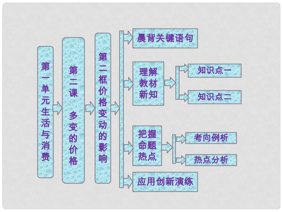 高中政治 教師用書 第一單元 第二課 第二框 價格變動的影響課件 新人教版必修1_第1頁