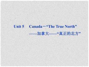 高考英语一轮复习 Unit 5 Canada－“The True North”课件 新人教版必修3