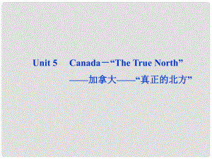 高考英語一輪復(fù)習(xí) Unit 5 Canada－“The True North”課件 新人教版必修3